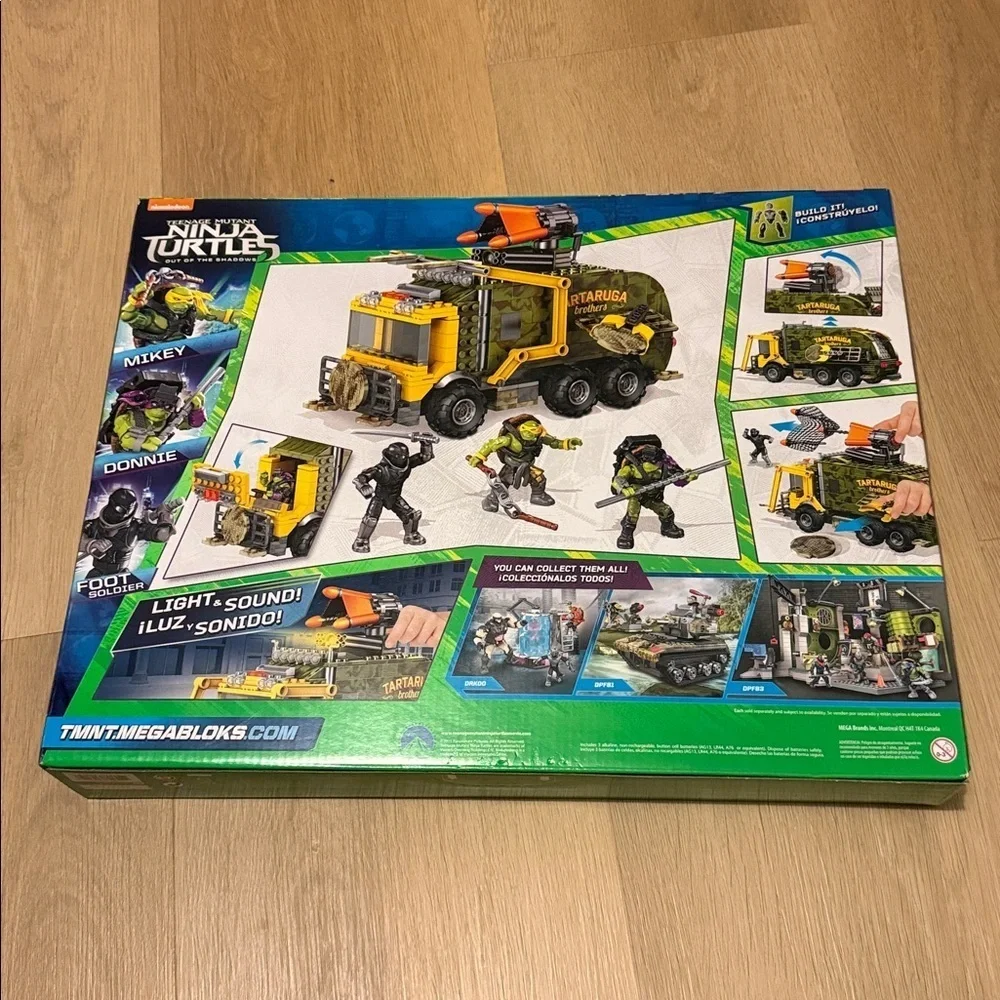 Mega bloks Teenage Mutant Ninja Turtles battle truck set new in sealed box rare